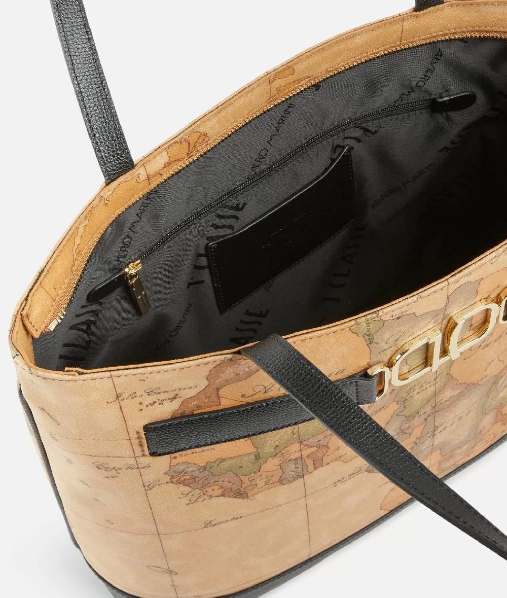 Alviero martini 1a classe 3D Geo borsa shopping Nera Offerte