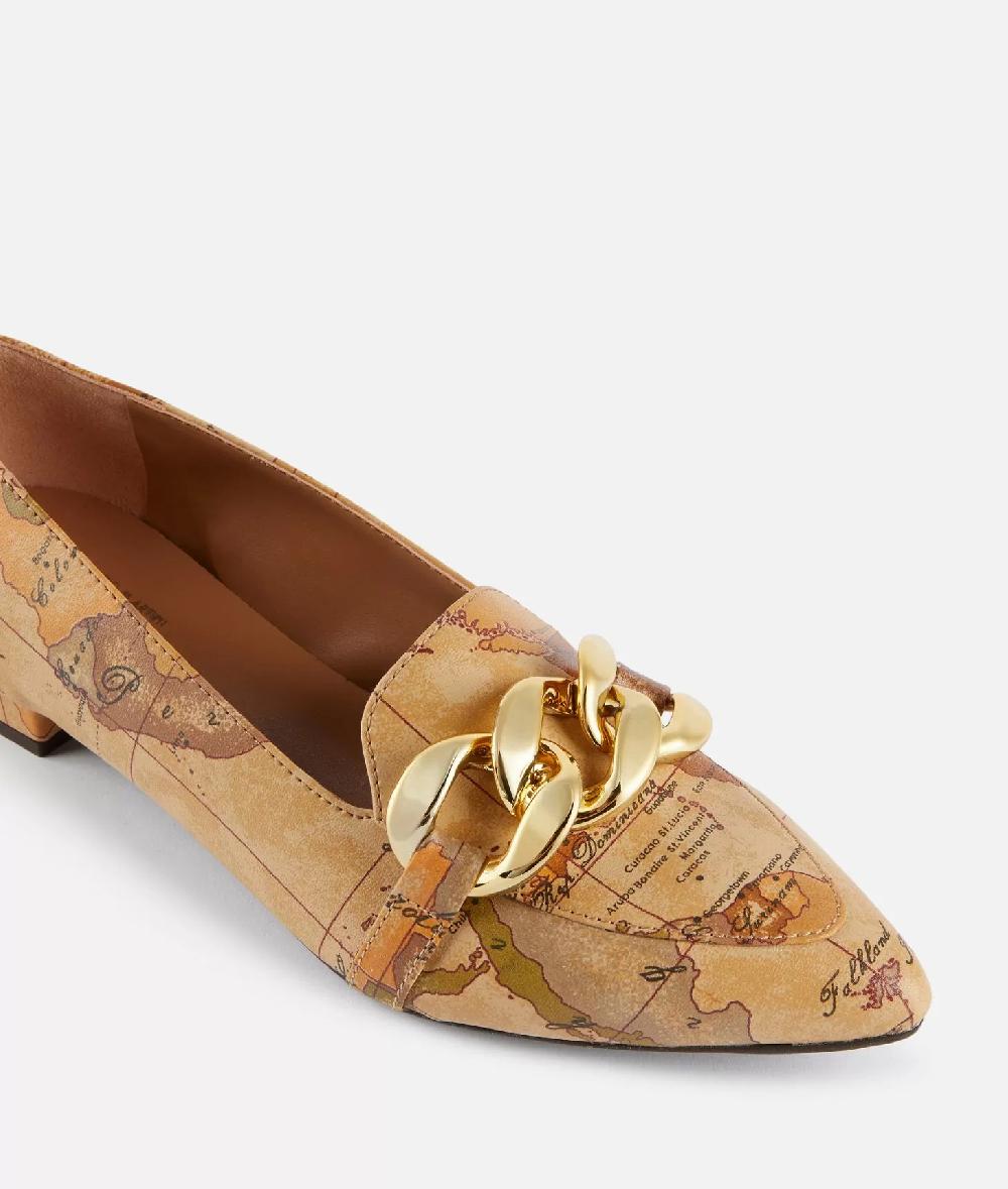 Alviero martini 1a classe Mocassini in eco nappa con maxi catena Geo Classic Qualità