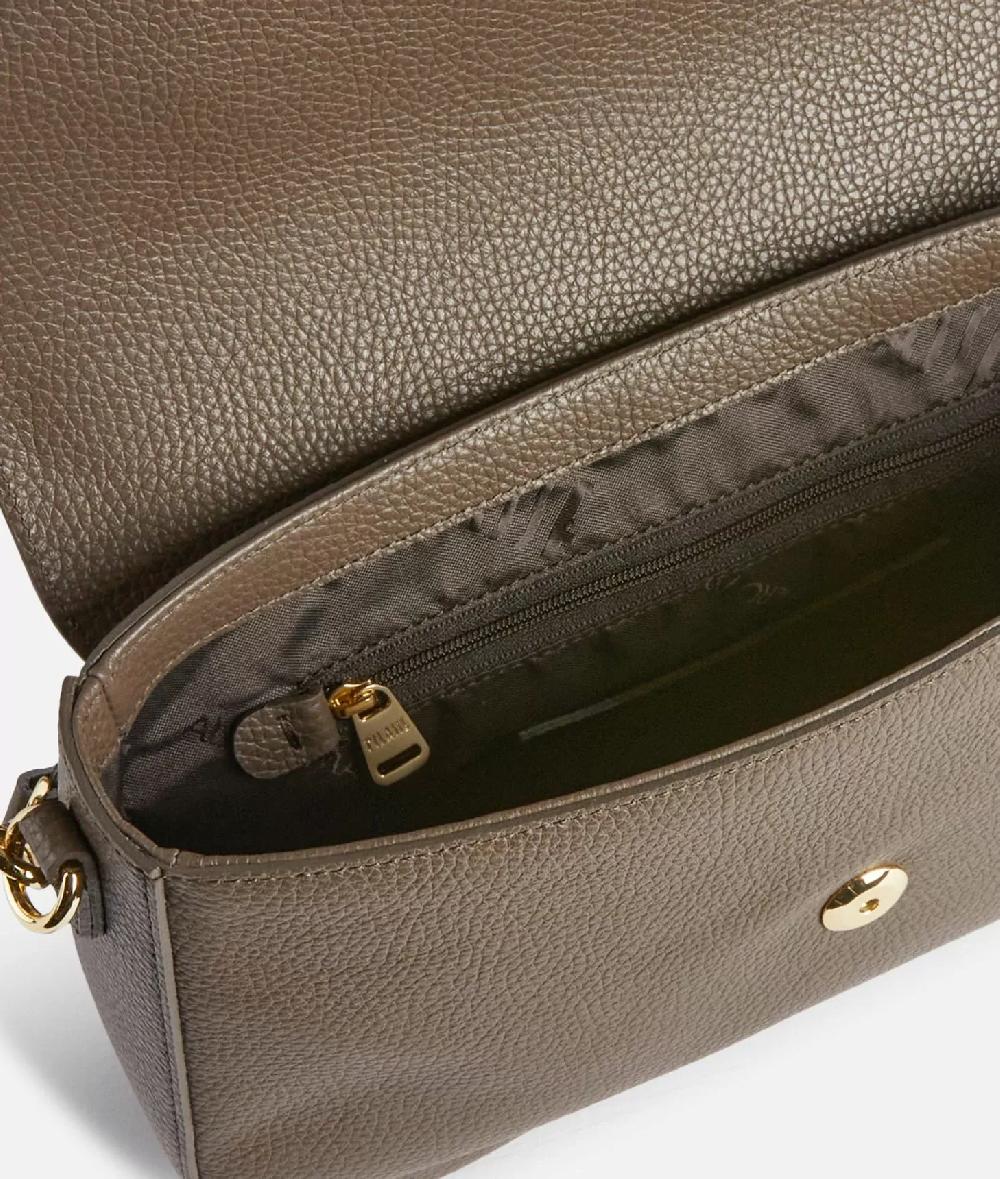 Alviero martini 1a classe Inspiring Bag tracolla con patta Taupe Scuro Promozione