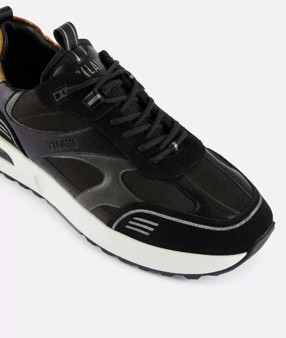 Alviero martini 1a classe Geo Road Abu Dhabi sneakers in nylon ed eco nappa Nere Promozione Limitata