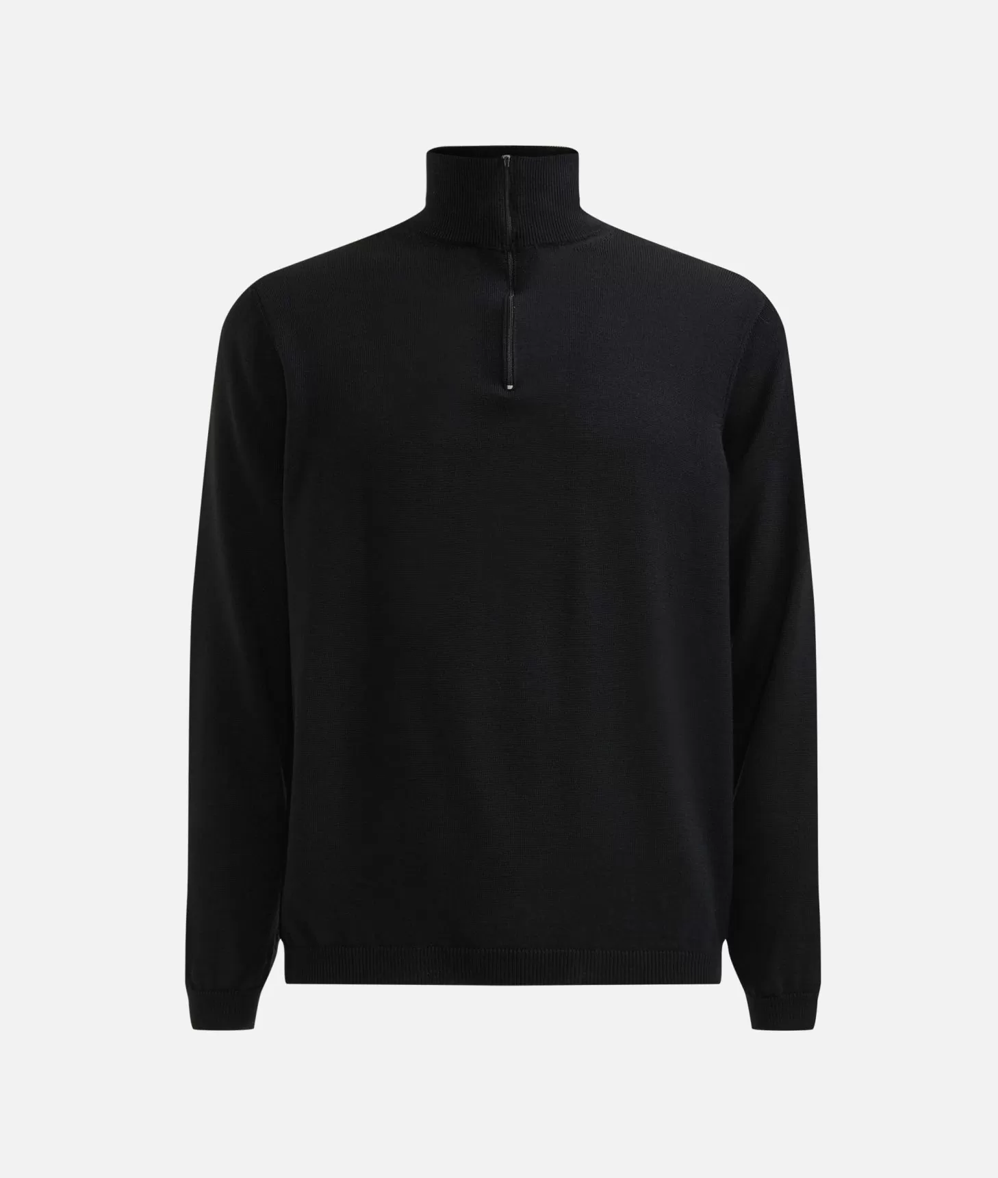 Alviero martini 1a classe Maglia in filato misto lana con mezza zip e toppe Geo Classic Nera Economico