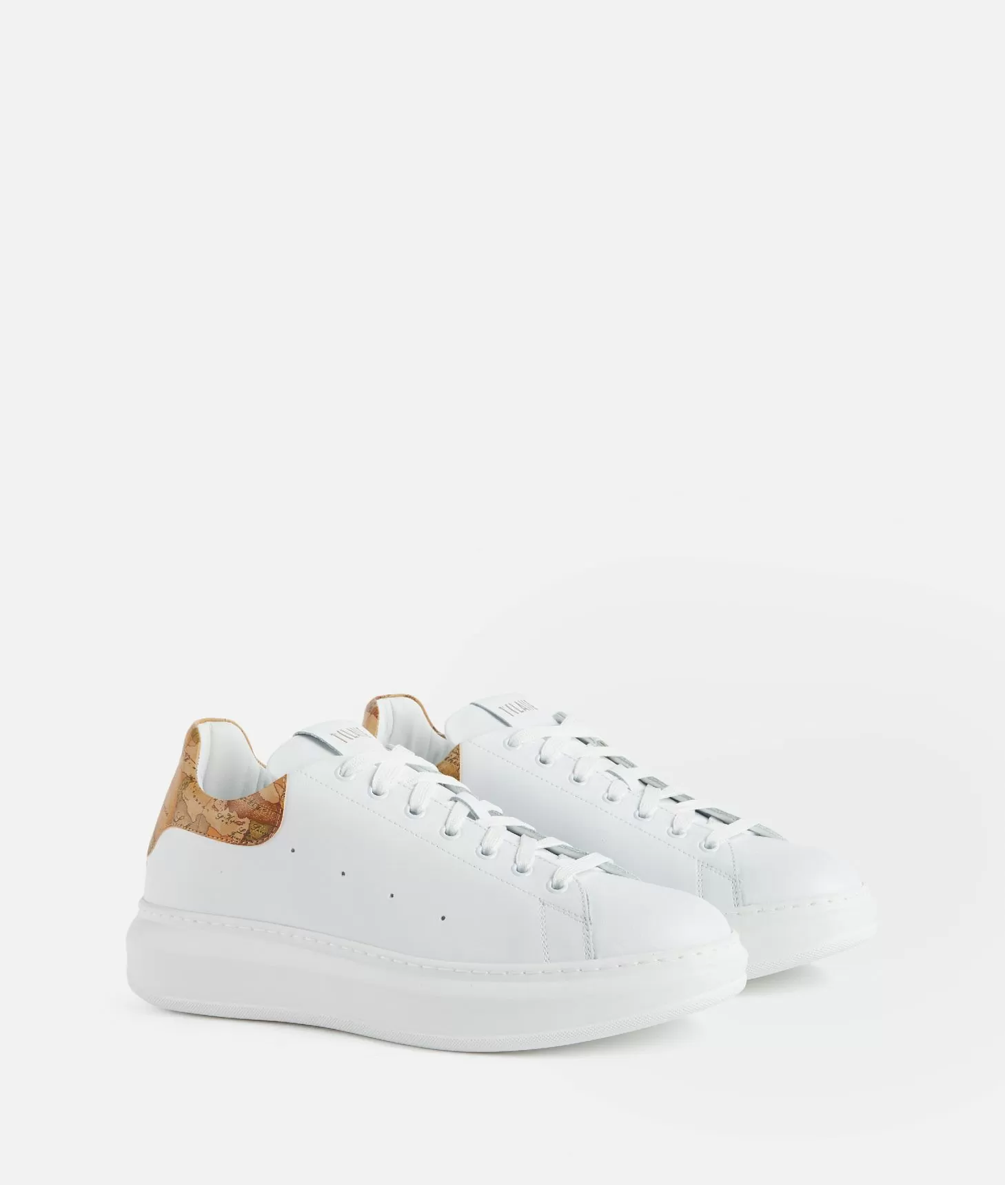 Alviero martini 1a classe Sneakers in pelle liscia Bianche Saldi