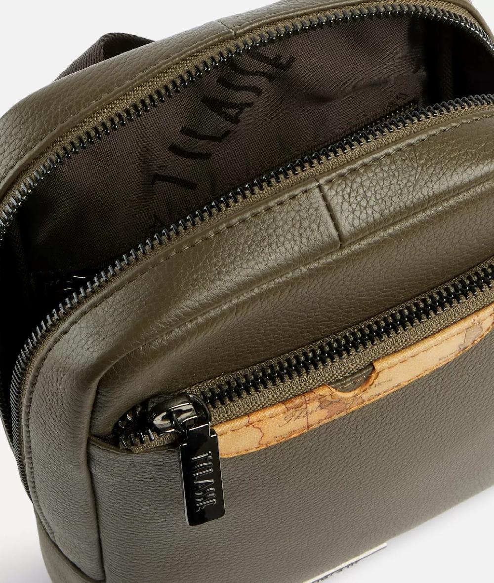Alviero martini 1a classe Beta Leather bandoliera piccola Verde Militare Hotsell