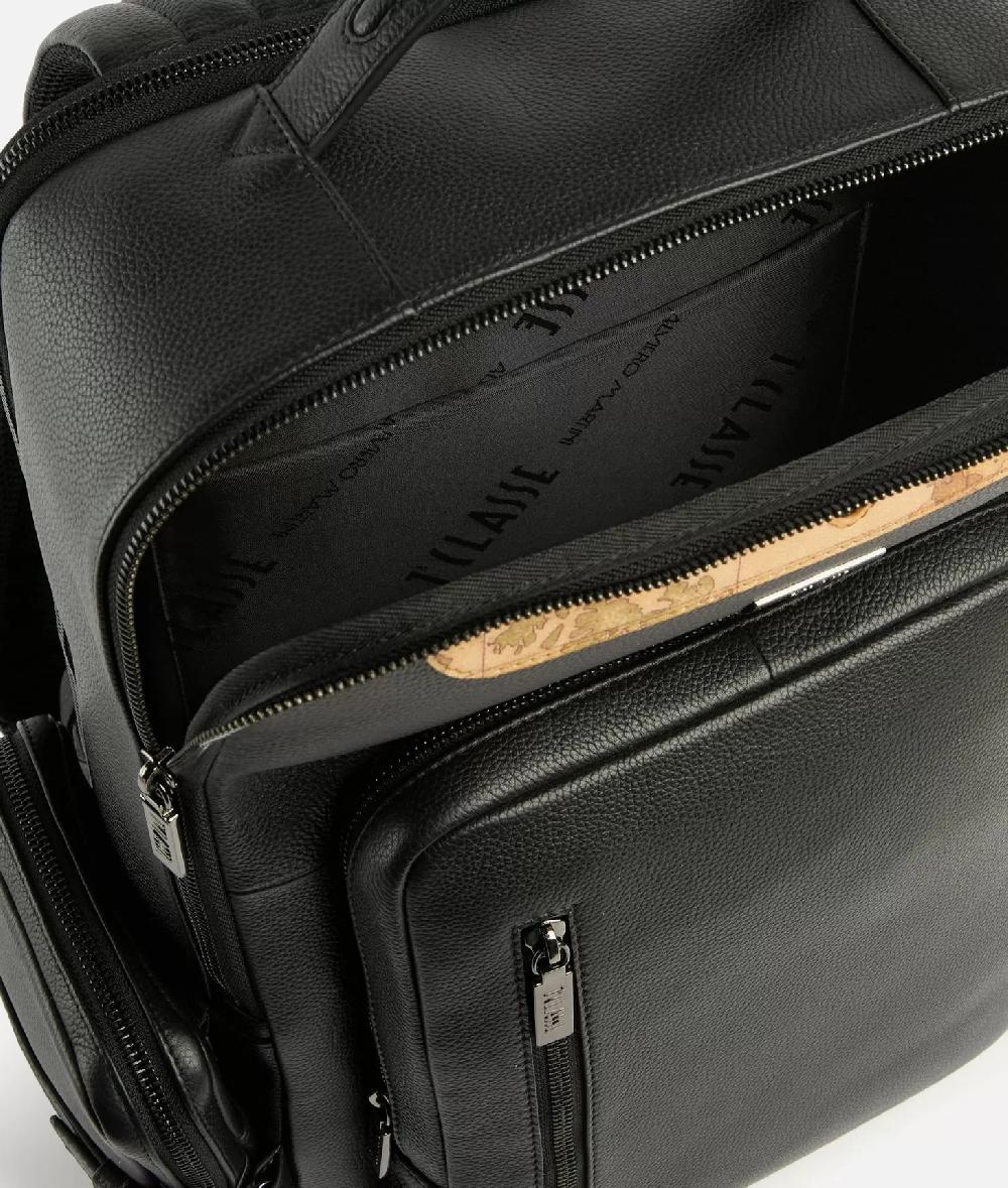 Alviero martini 1a classe Beta Leather zaino portacomputer Nero Vendita Economica