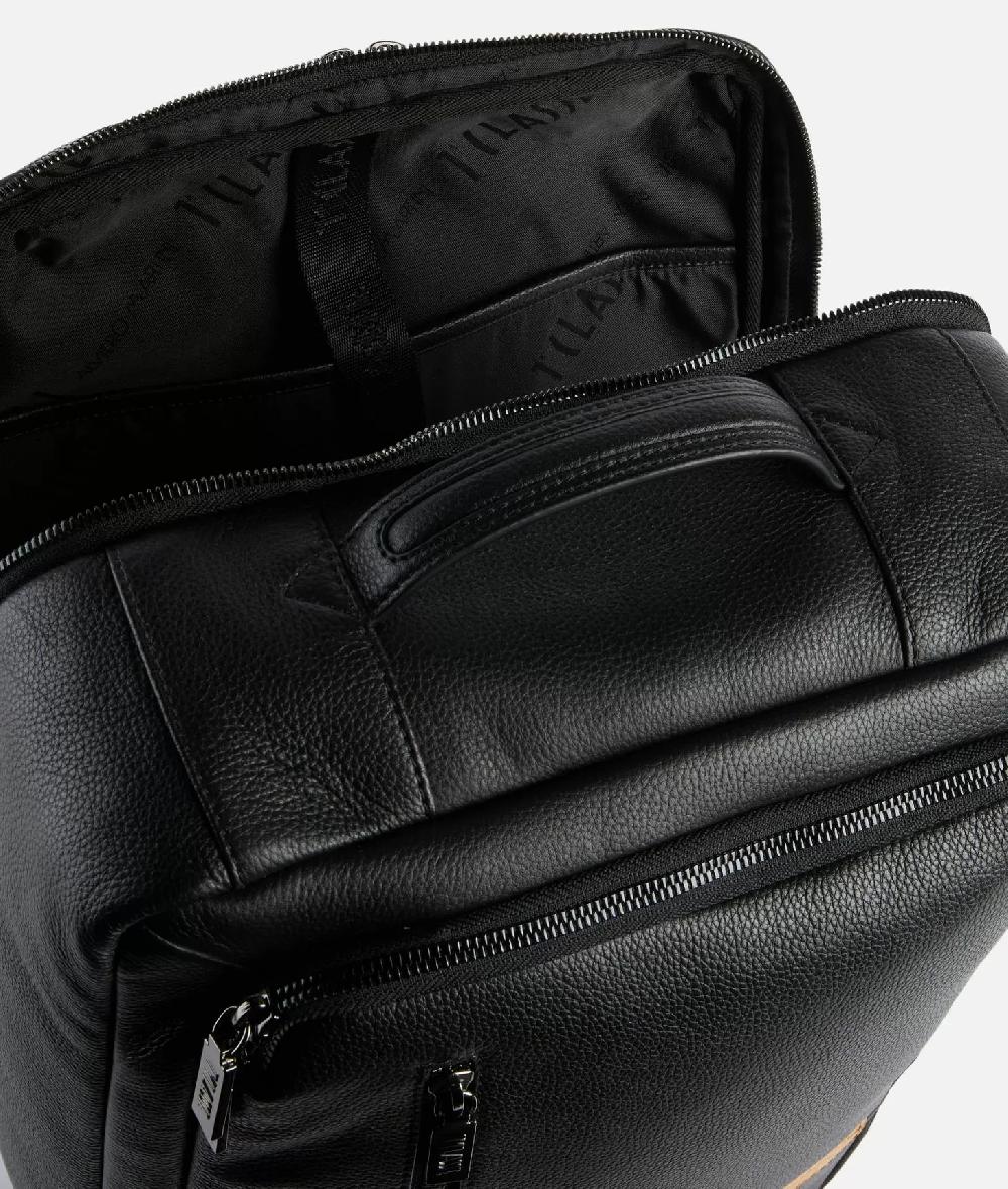 Alviero martini 1a classe Beta Leather zaino da viaggio tripla portabilità Nero Bestseller