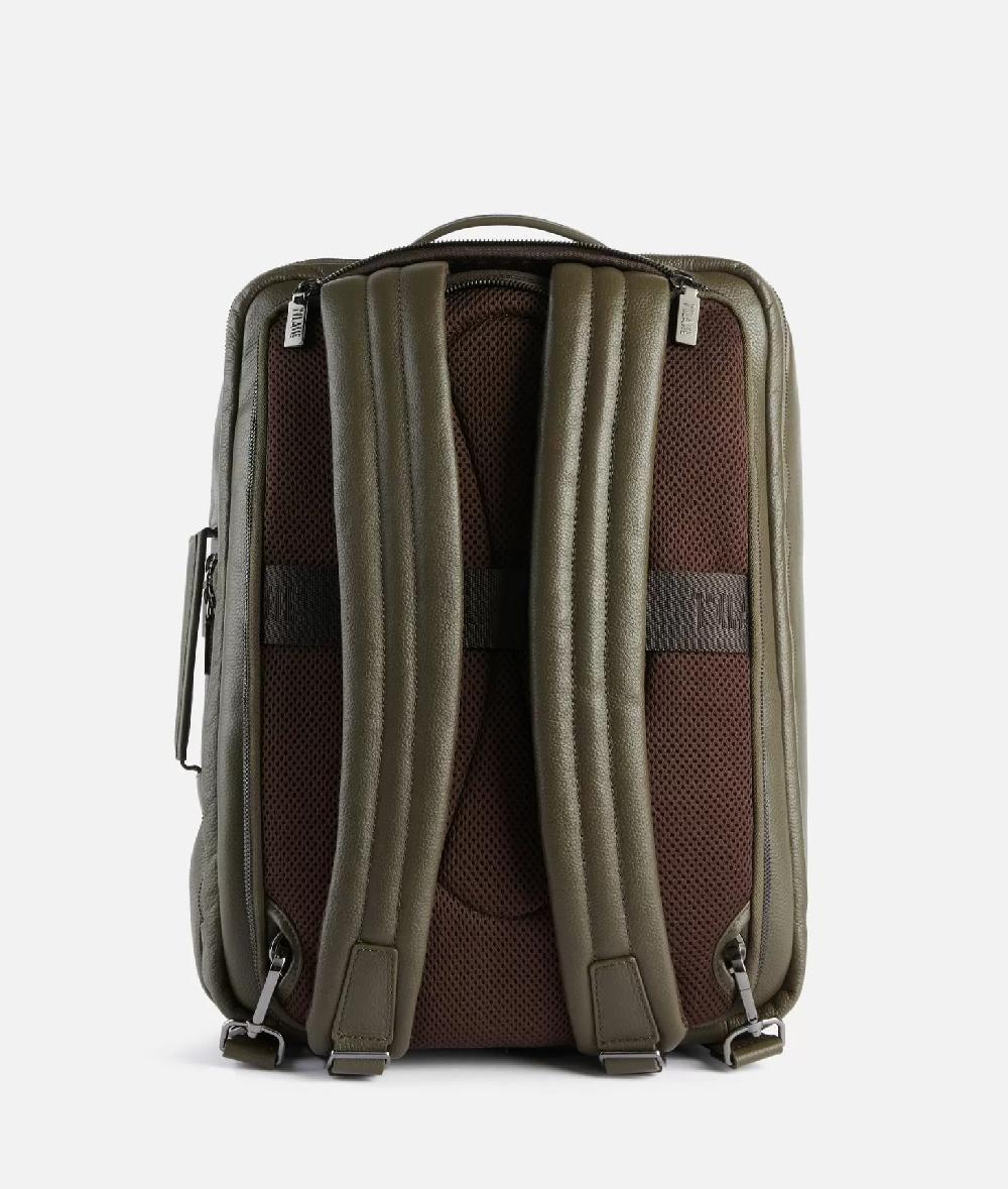 Alviero martini 1a classe Beta Leather zaino da viaggio tripla portabilità Verde Militare Offerte stagionali