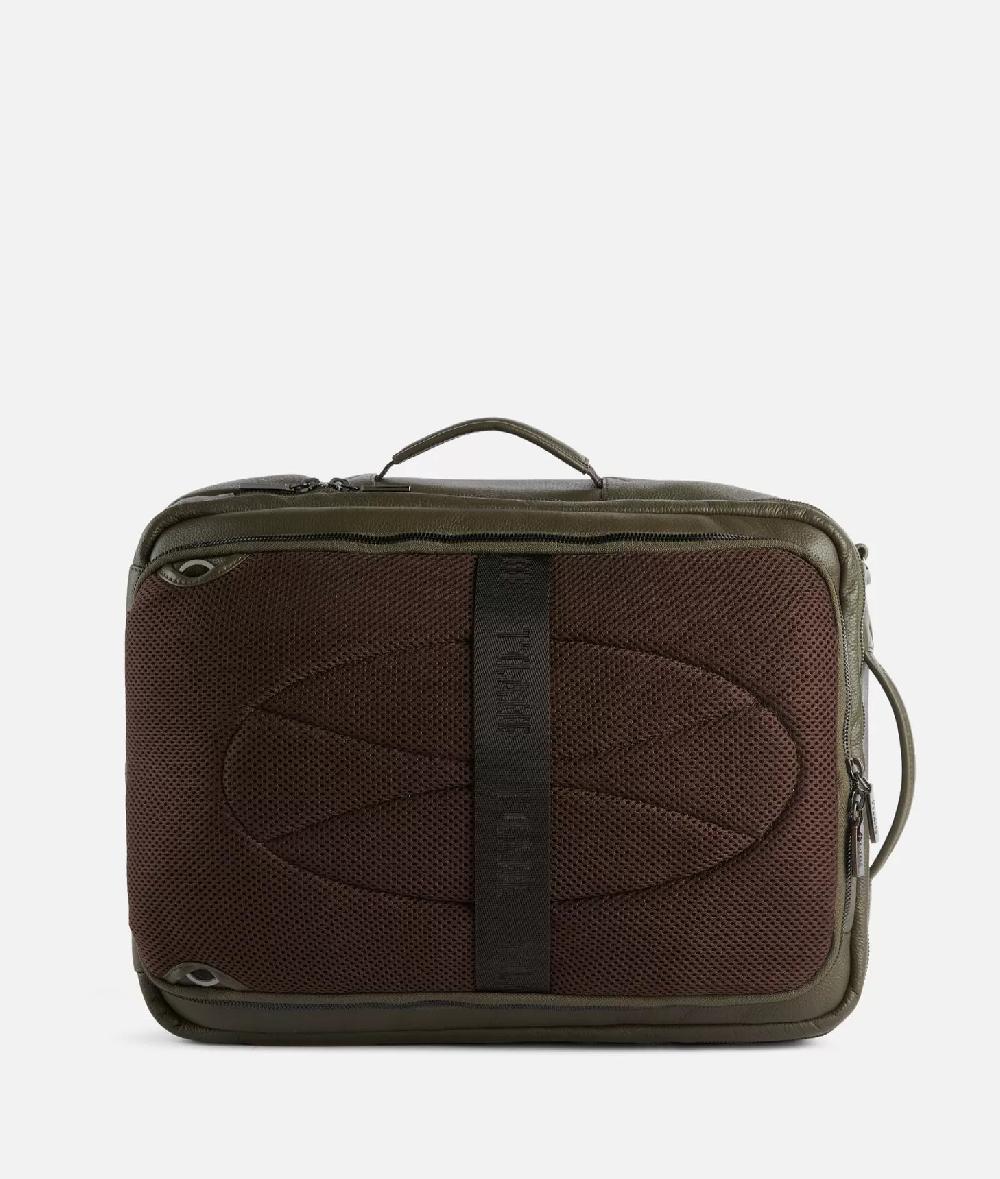 Alviero martini 1a classe Beta Leather zaino da viaggio tripla portabilità Verde Militare Offerte stagionali