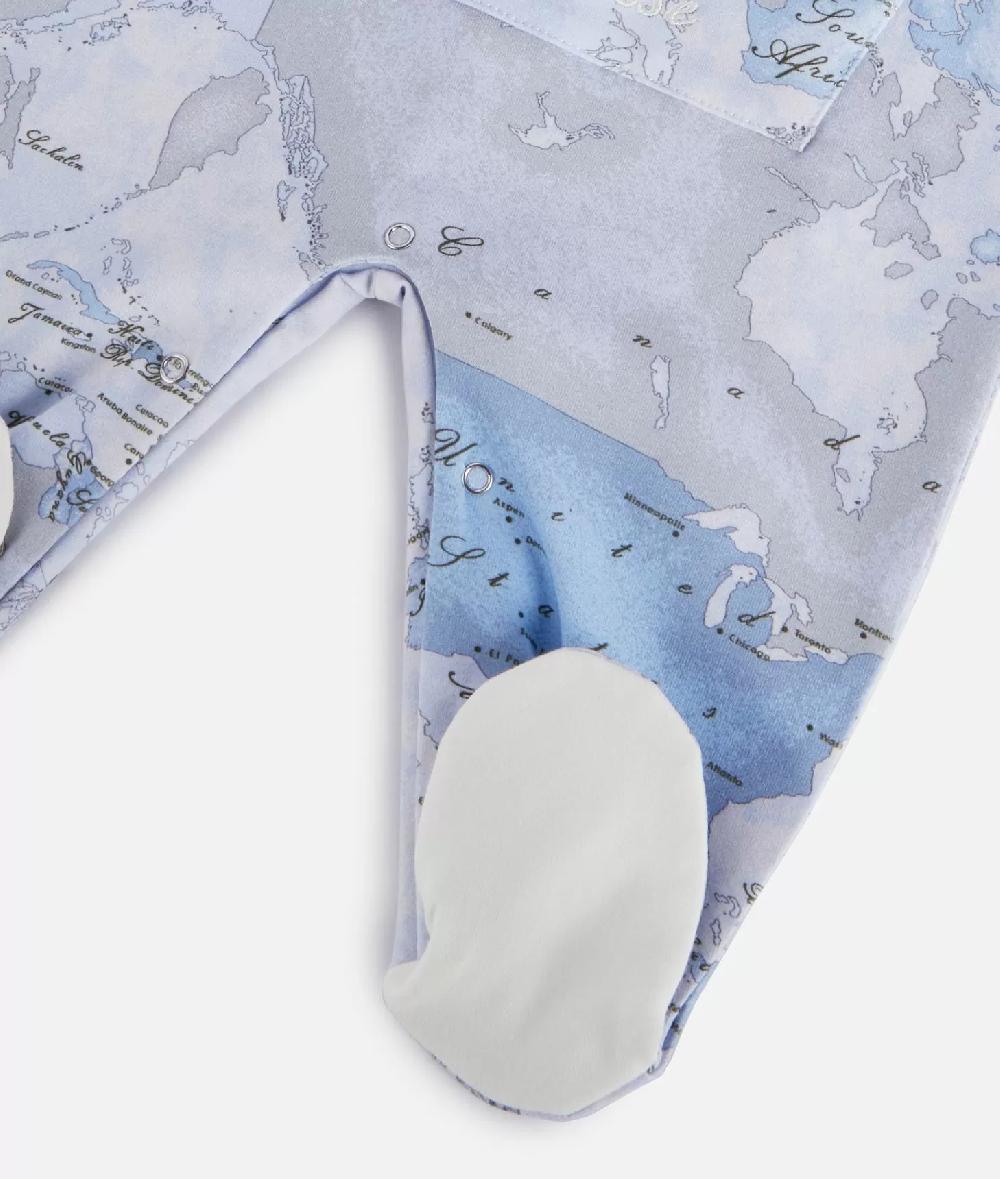 Alviero martini 1a classe Tutina in cotone Geo Lord Azzurra Consegna Veloce