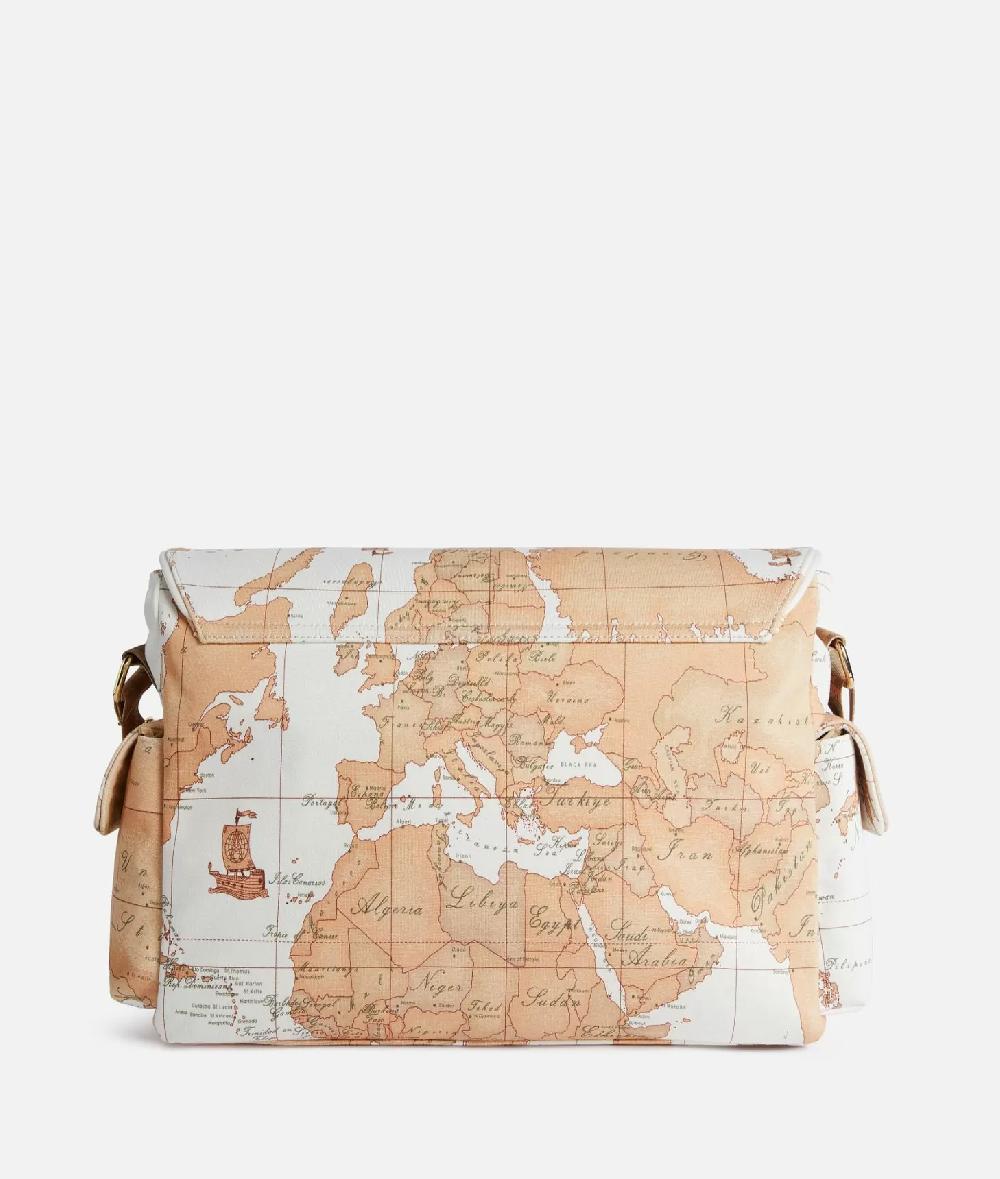 Alviero martini 1a classe Borsa a tracolla con mappa Geo Classic Panna Hotsell