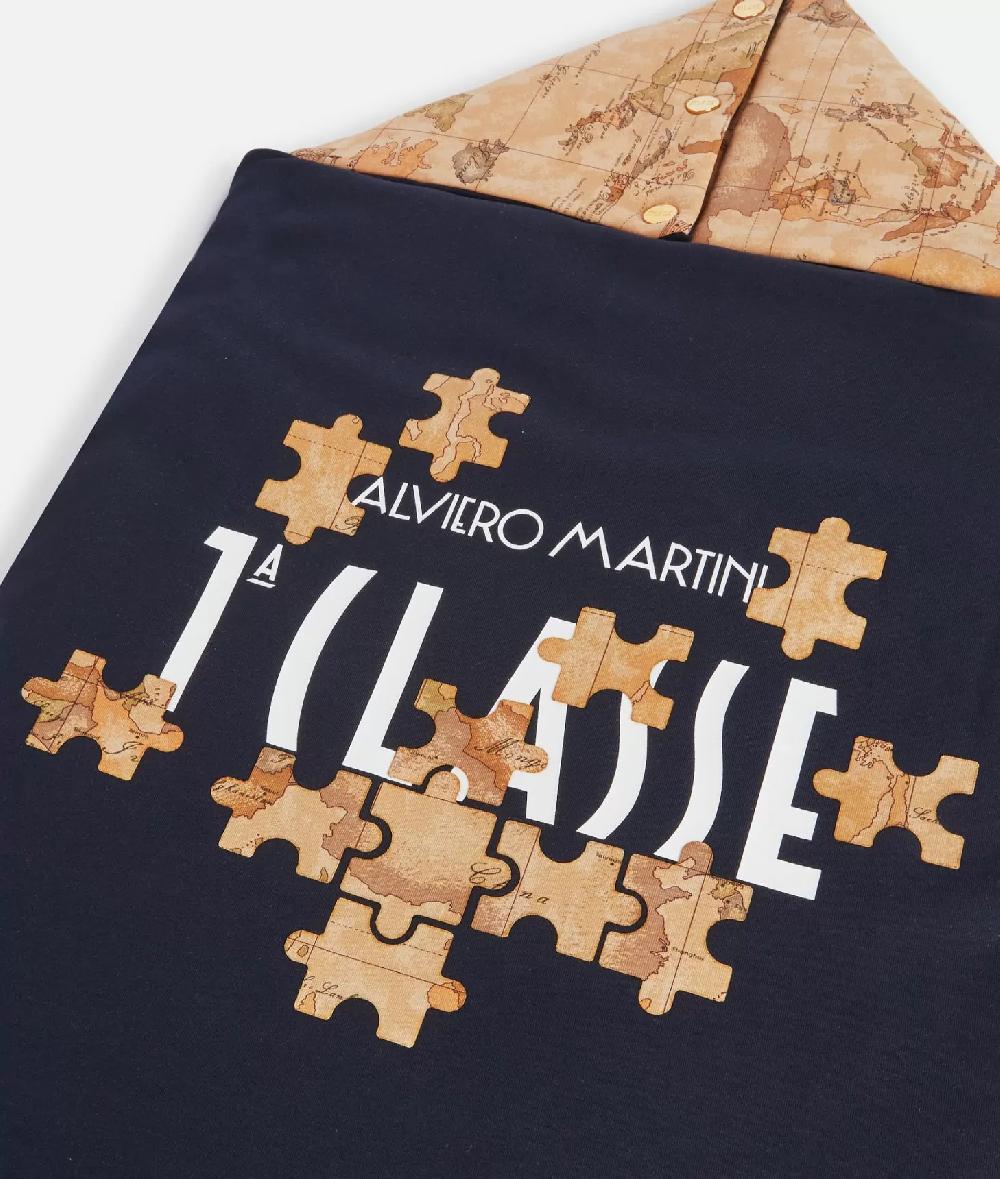 Alviero martini 1a classe Sacco nanna Geo Puzzle Blu Negozio