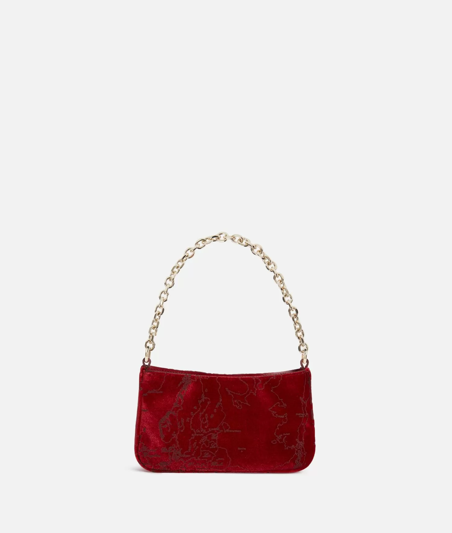 Alviero martini 1a classe Moments Bag pochette con tracolla e catena Rosso Nuovo