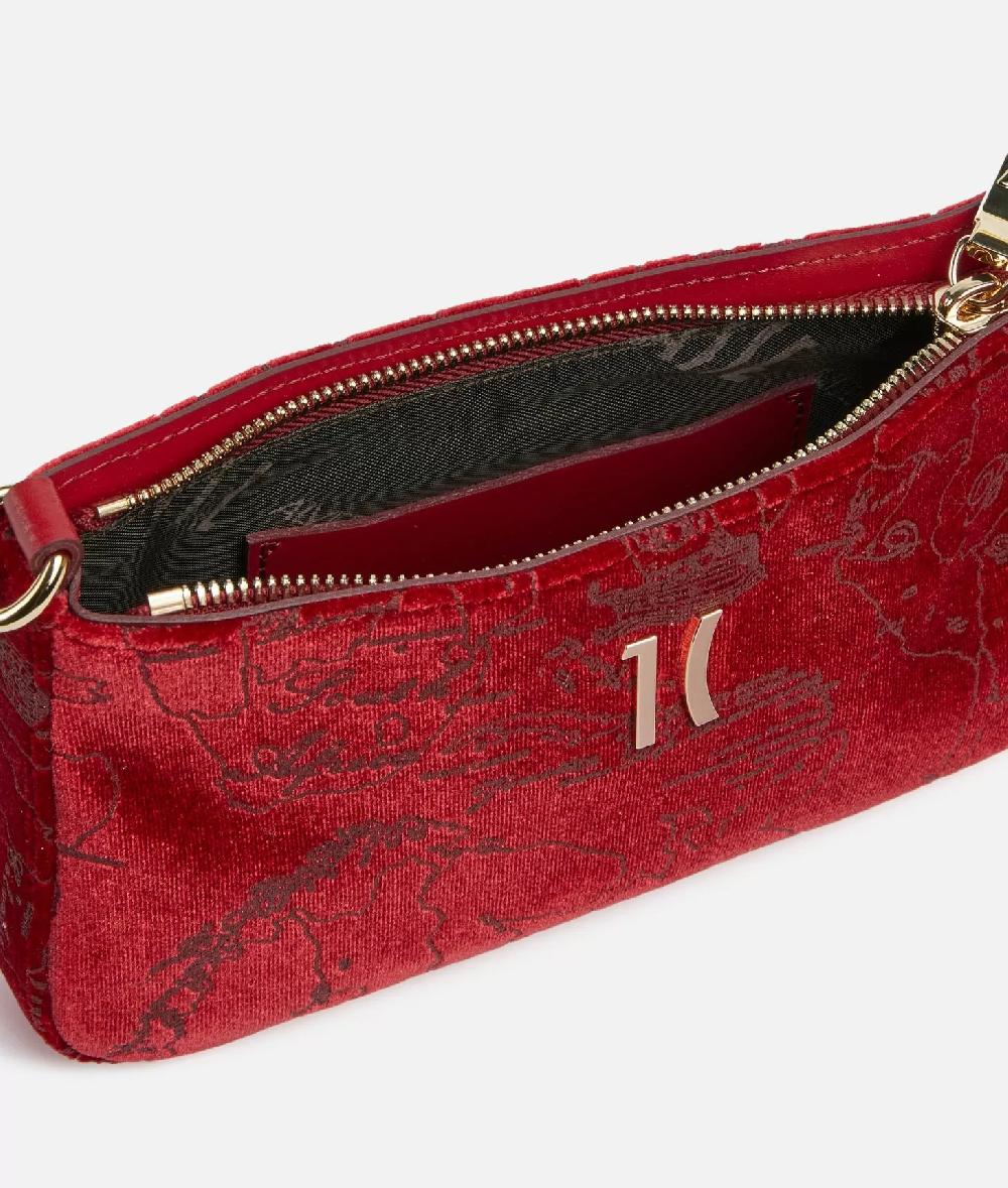 Alviero martini 1a classe Moments Bag pochette con tracolla e catena Rosso Nuovo