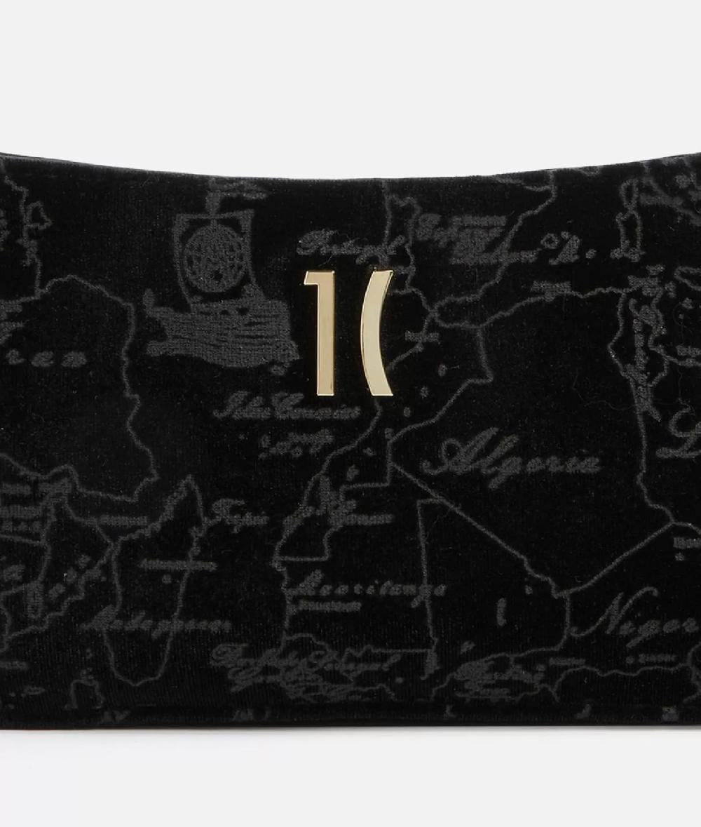 Alviero martini 1a classe Moments Bag pochette con tracolla e catena Nero Qualità