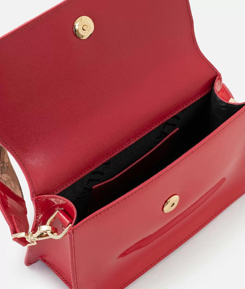 Alviero martini 1a classe Winter Spirit tracollina con patta in vernice Rossa Negozi Online
