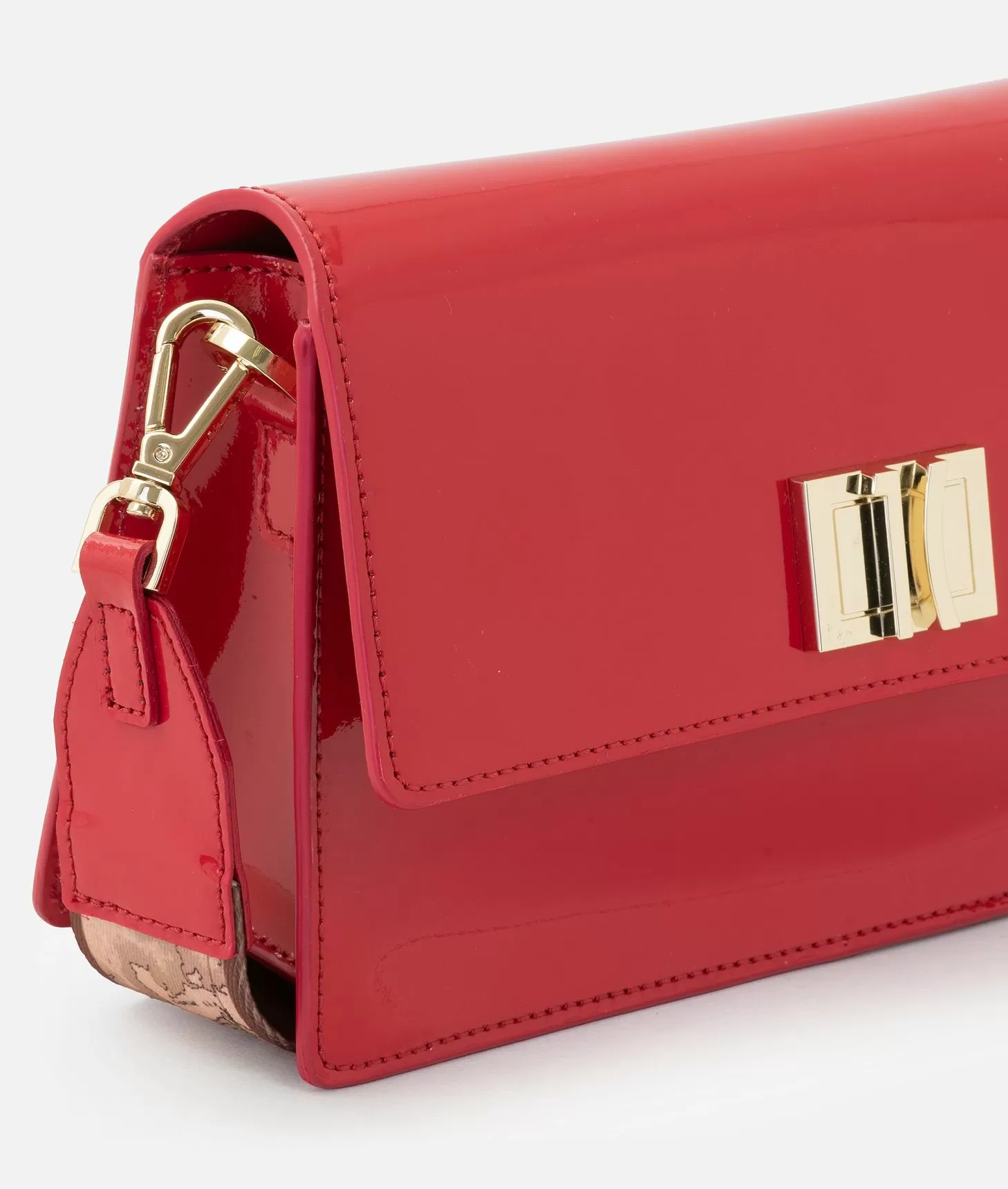 Alviero martini 1a classe Winter Spirit tracollina con patta in vernice Rossa Negozi Online