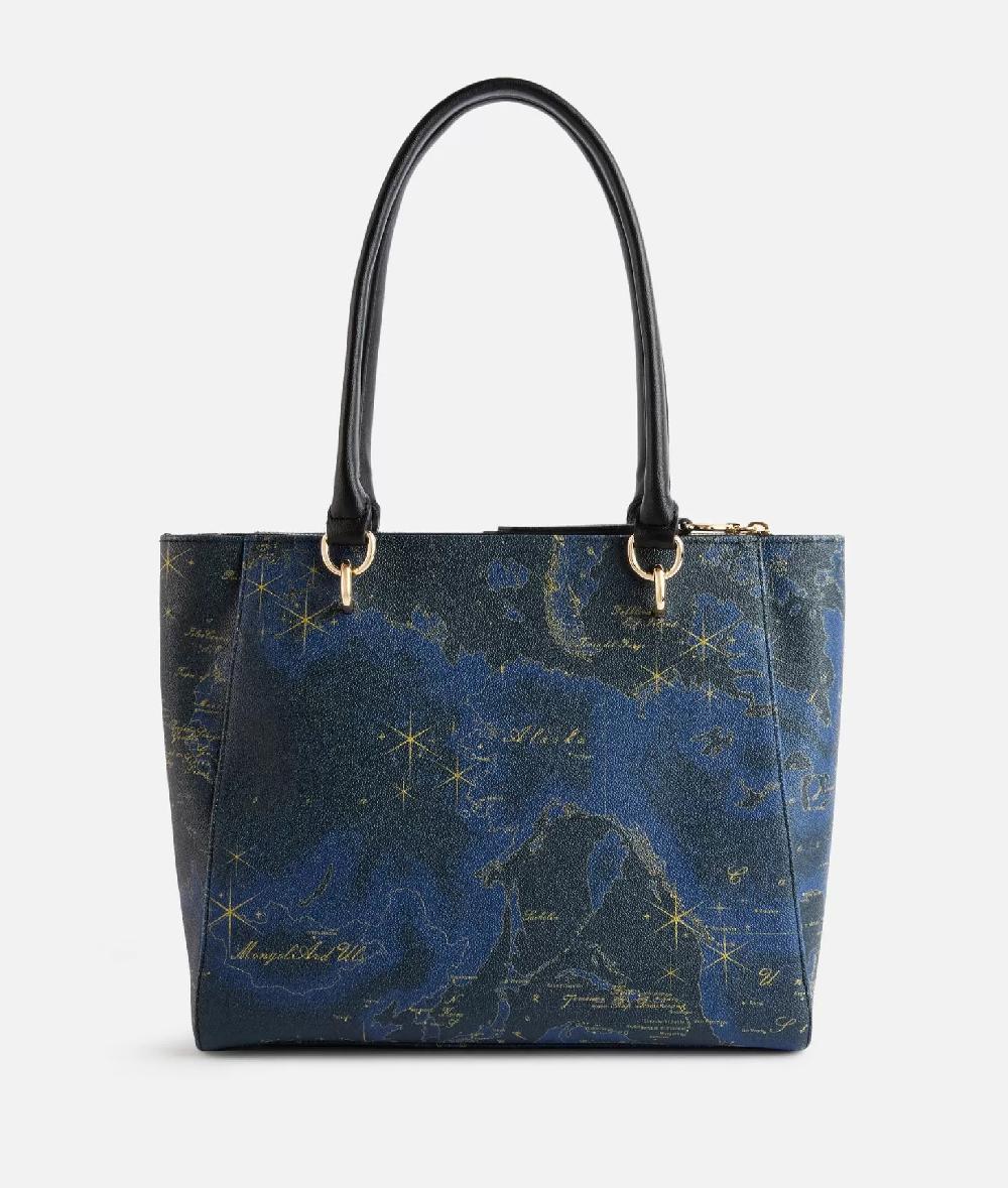 Alviero martini 1a classe Geo Midnight borsa shopping Blu Notte Sconto