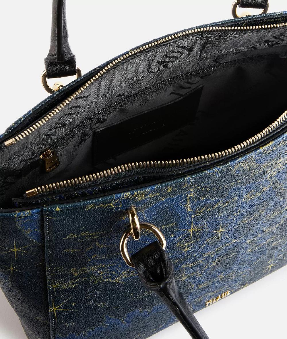 Alviero martini 1a classe Geo Midnight borsa shopping Blu Notte Sconto