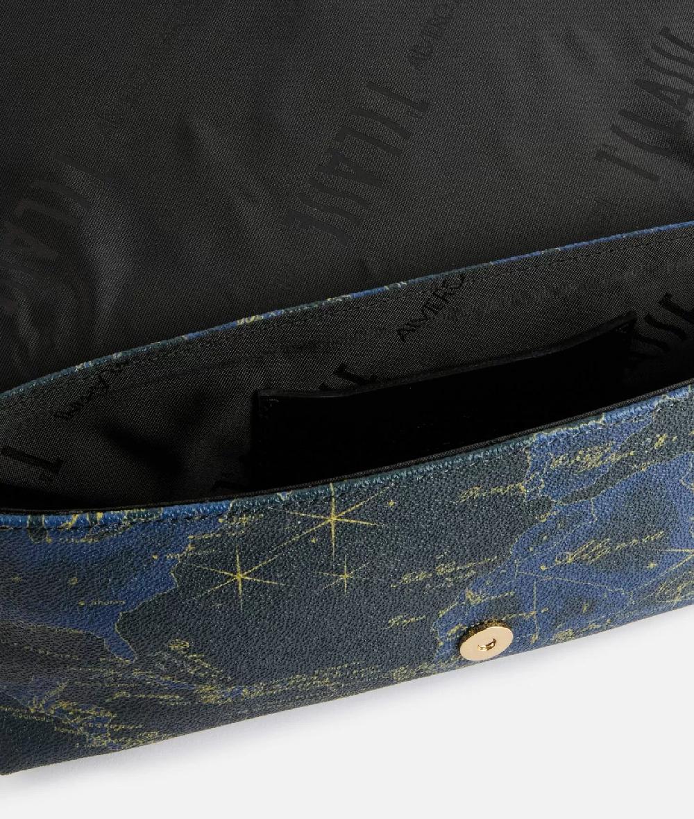 Alviero martini 1a classe Geo Midnight pochette con patta Blu Notte Online