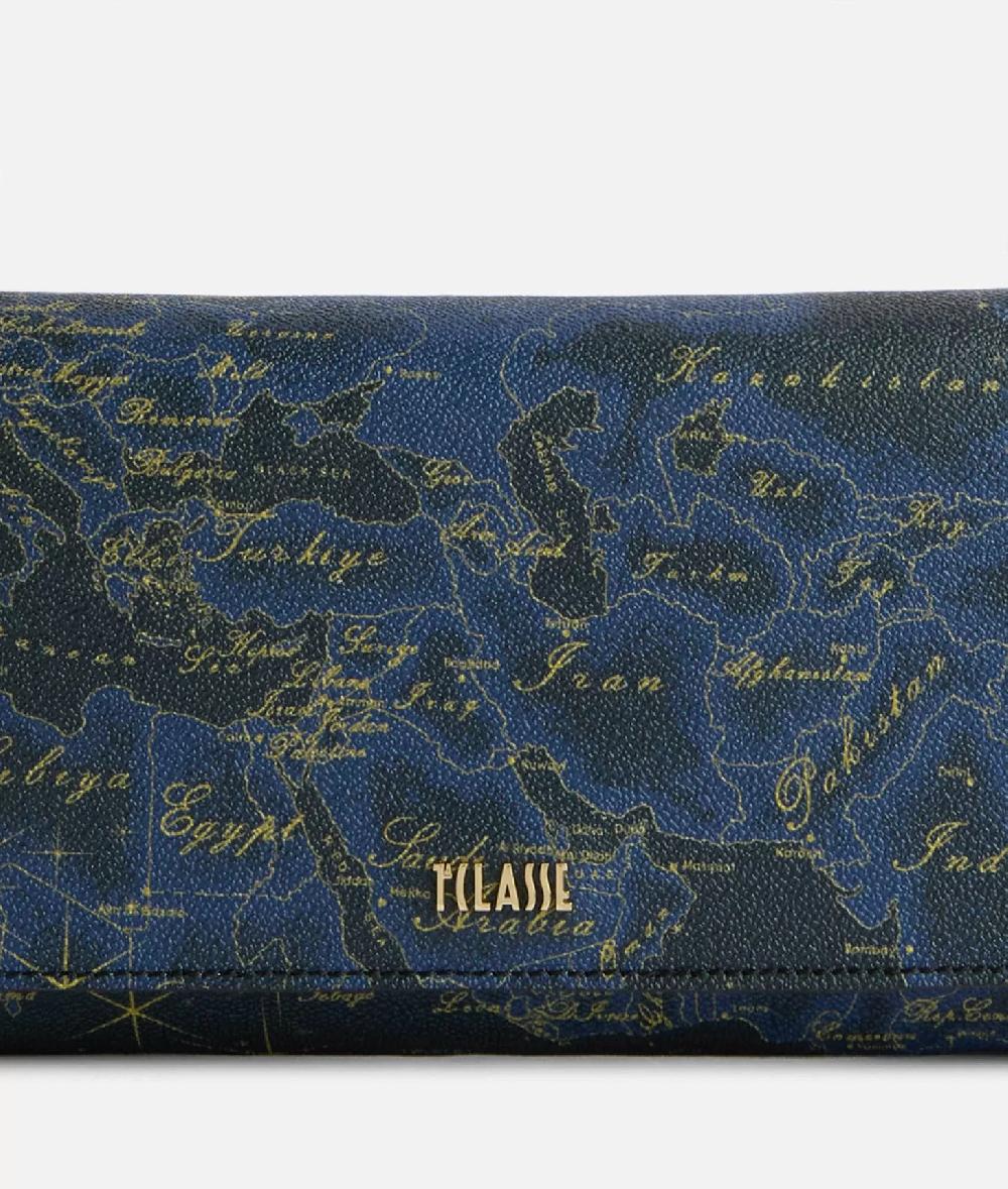 Alviero martini 1a classe Geo Midnight pochette con patta Blu Notte Online