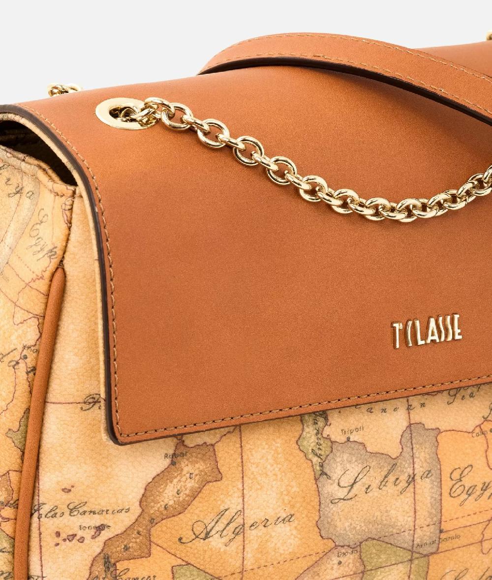 Alviero martini 1a classe Geo Classic Borsa mini con battente in pelle Acquista Ora