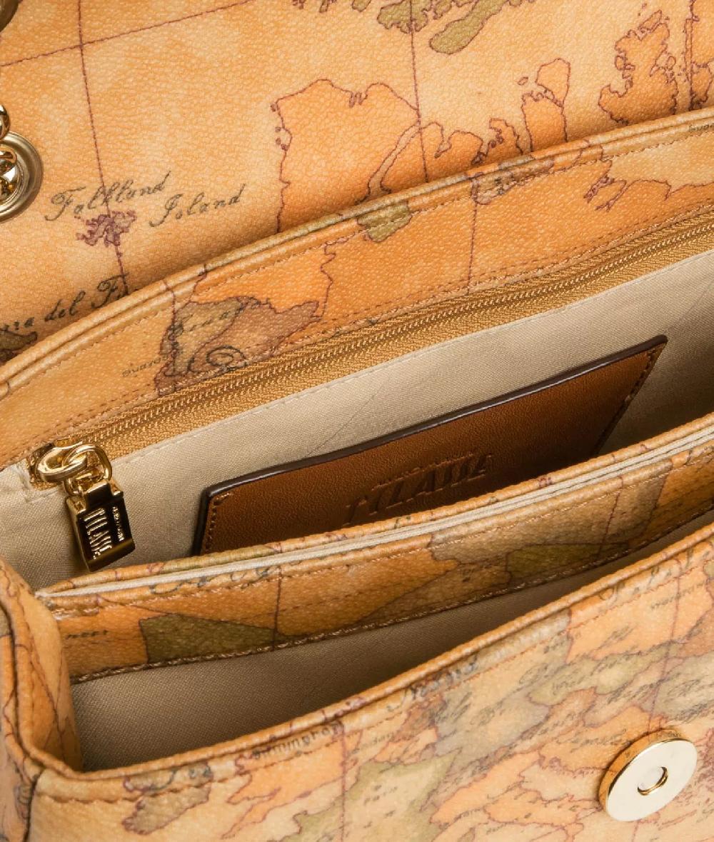 Alviero martini 1a classe Geo Classic Borsa mini con battente in pelle Acquista Ora