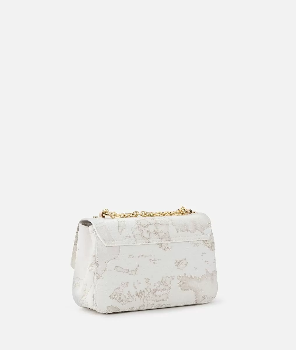 Alviero martini 1a classe Geo White tracolla con patta Shopping Online