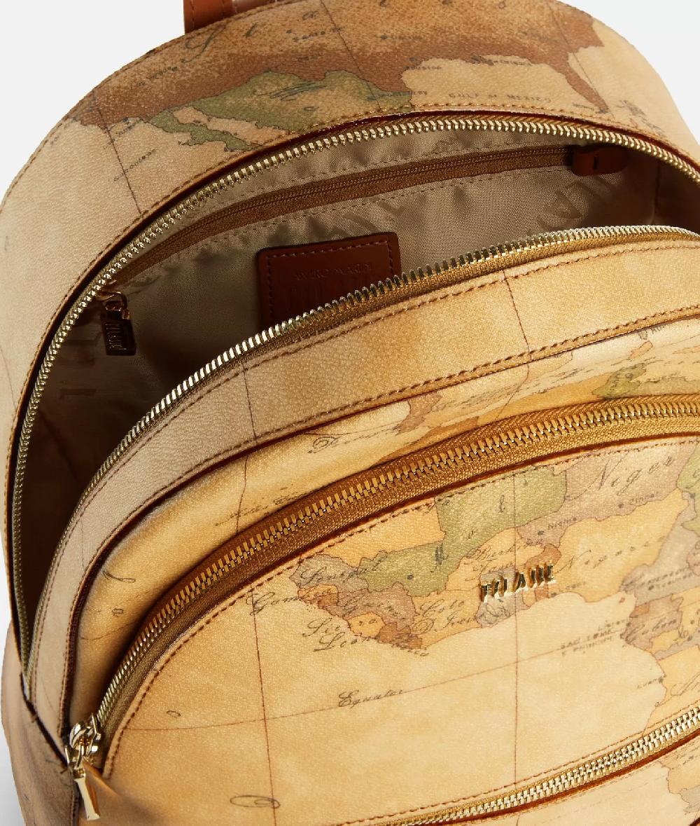 Alviero martini 1a classe Zaino tre tasche in tessuto stampa Geo Classic Naturale Lightning offer