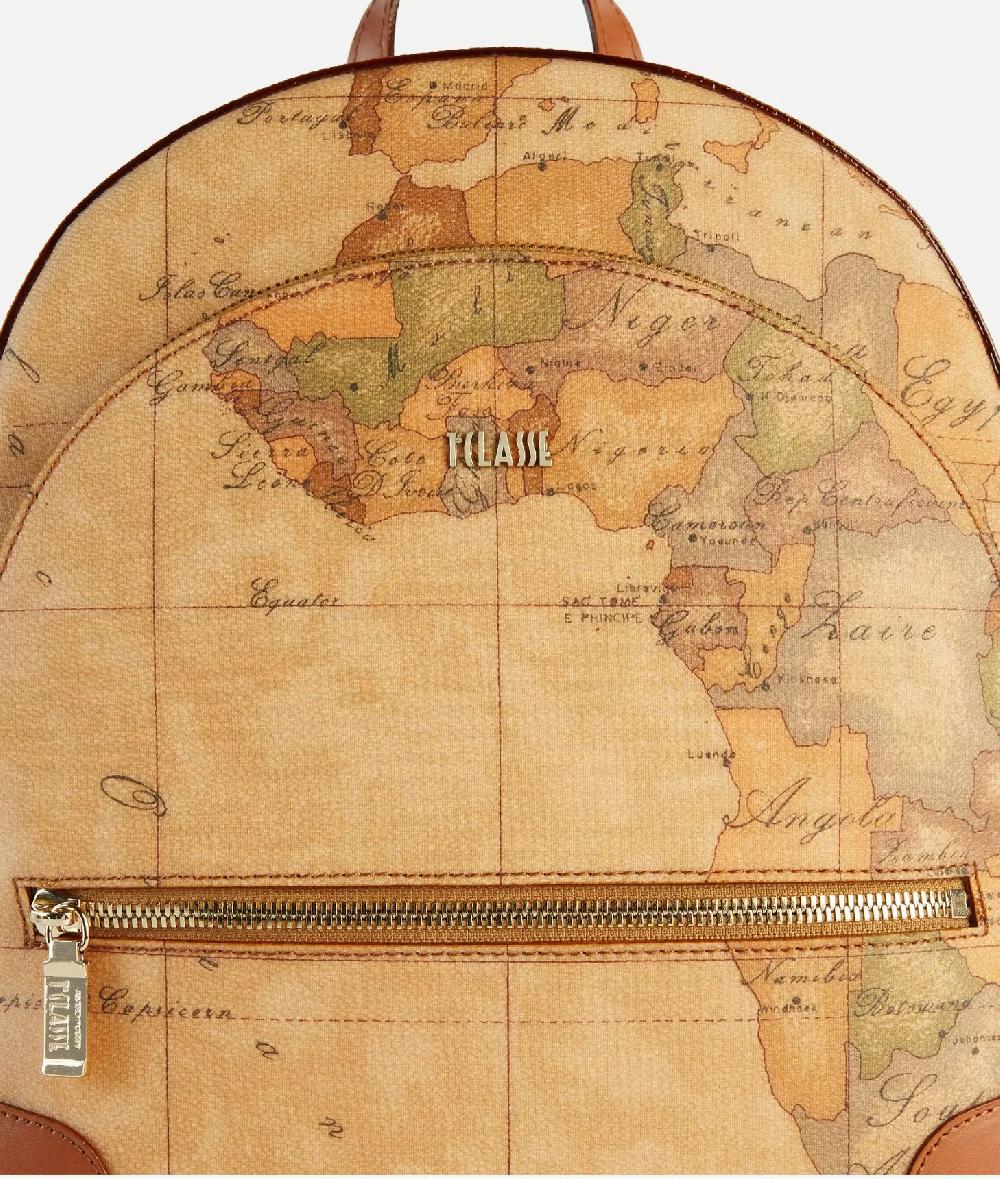 Alviero martini 1a classe Zaino tre tasche in tessuto stampa Geo Classic Naturale Lightning offer