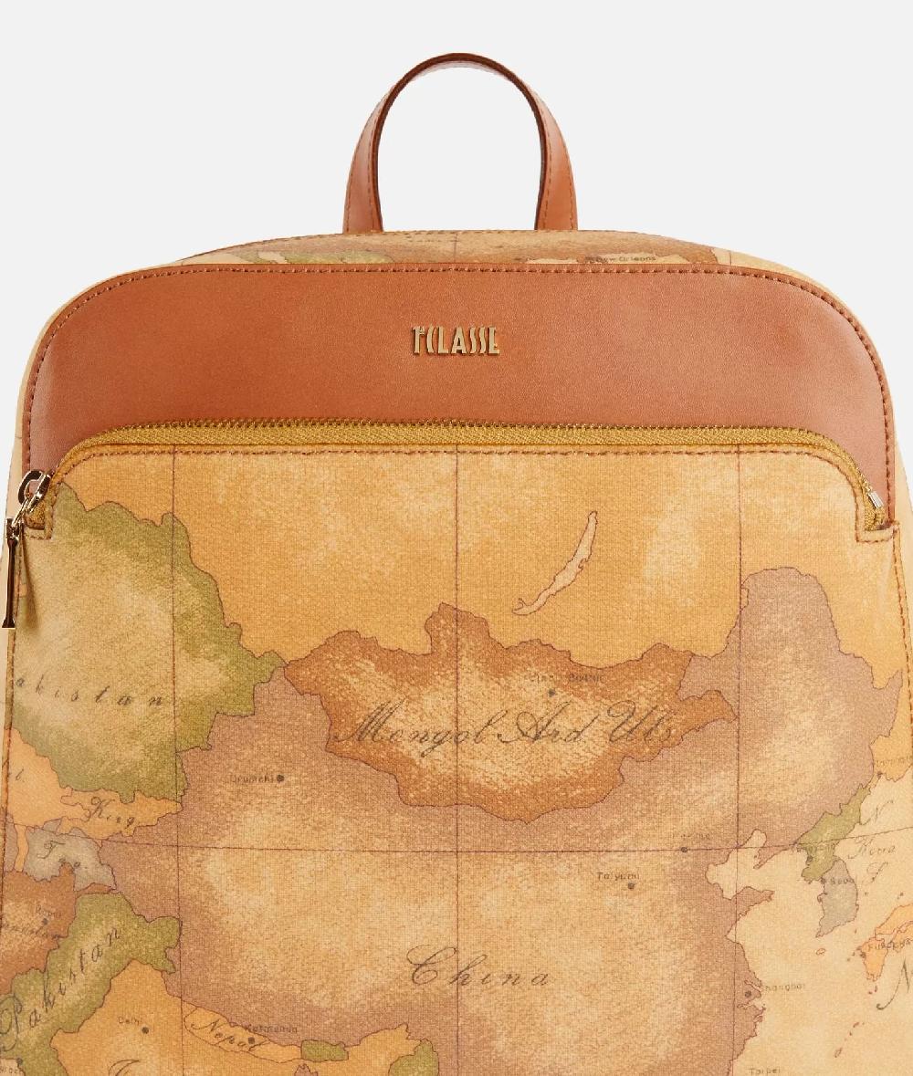 Alviero martini 1a classe Zaino in tessuto stampa Geo Classic Naturale Sconto
