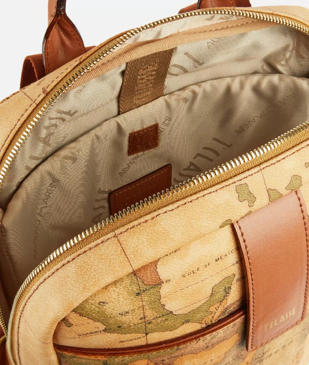 Alviero martini 1a classe Zaino per computer in stampa Geo Classic Naturale Offerta