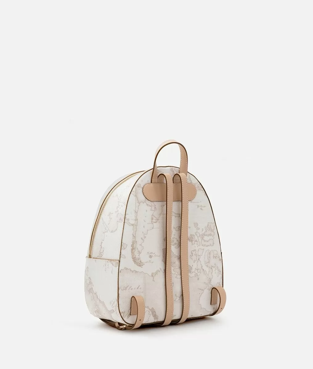 Alviero martini 1a classe Geo White zaino con inserti frontali in pelle Economico