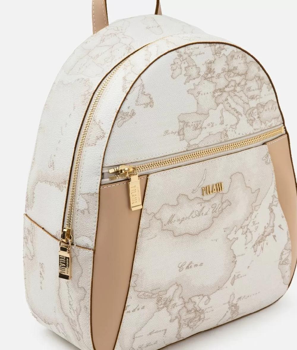 Alviero martini 1a classe Geo White zaino con inserti frontali in pelle Economico