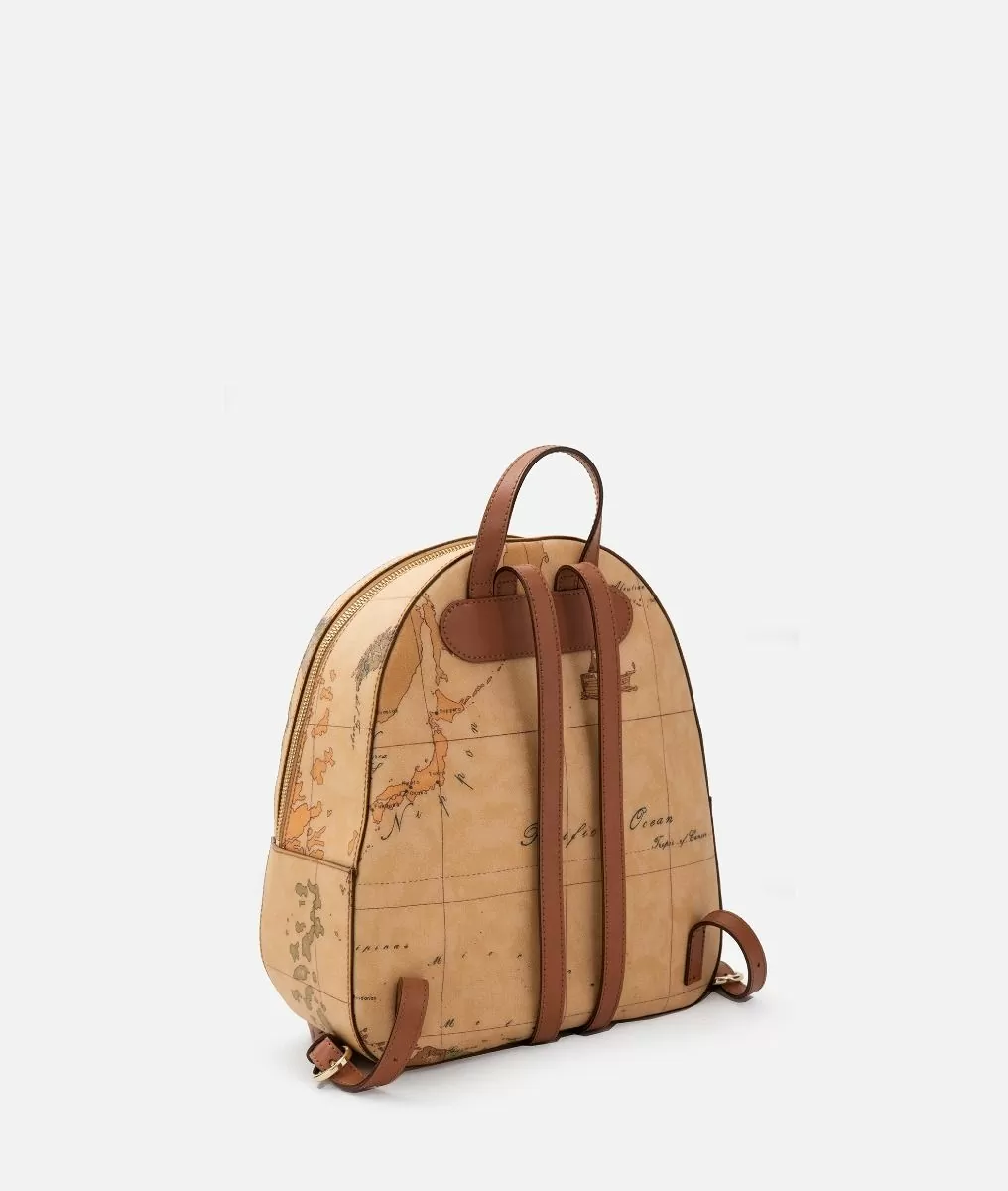 Alviero martini 1a classe Geo Classic zaino con inserti frontali in pelle Liquidazione