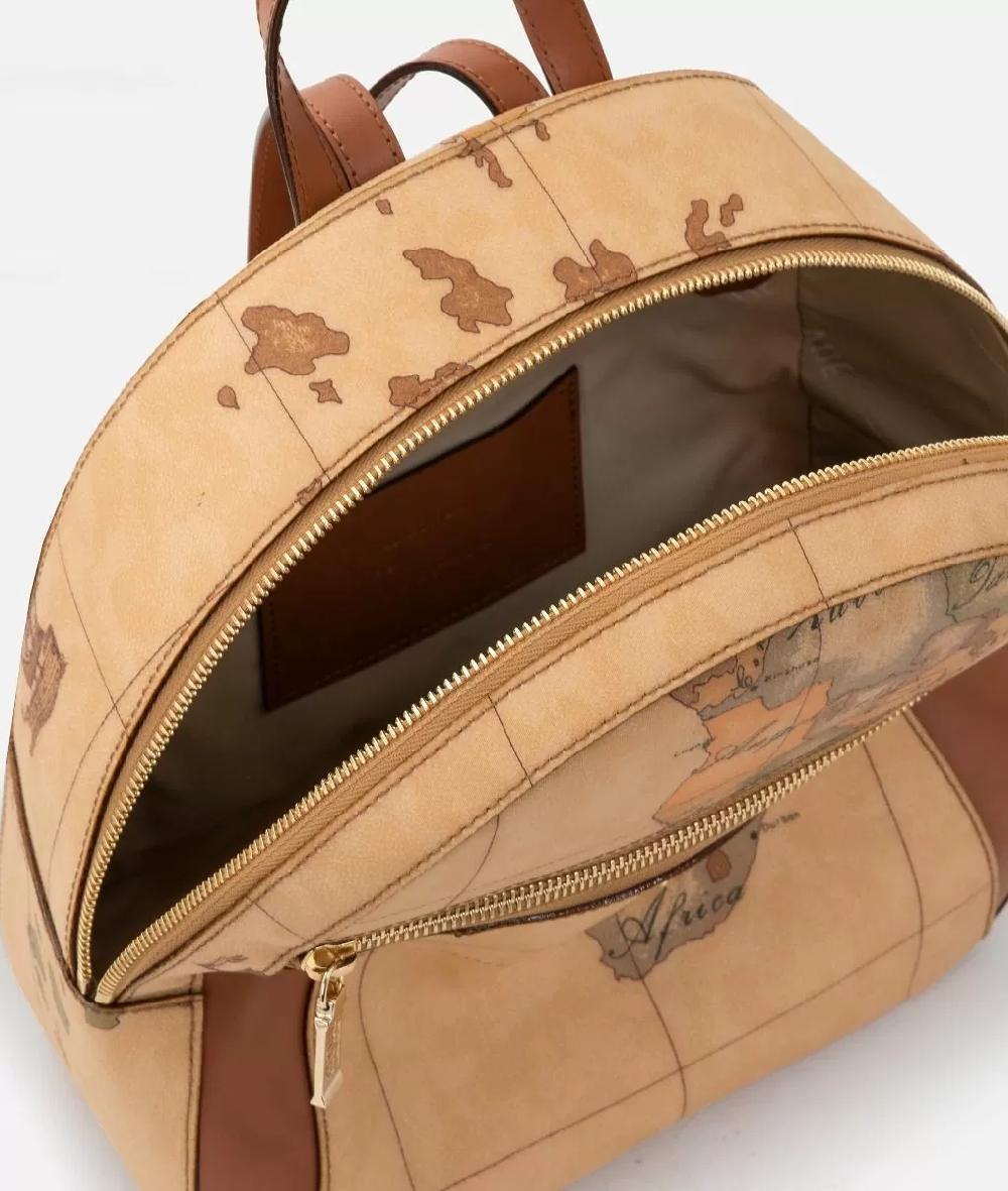 Alviero martini 1a classe Geo Classic zaino con inserti frontali in pelle Liquidazione