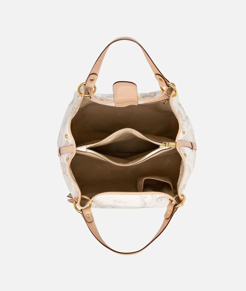 Alviero martini 1a classe Geo White Borsa media a mano Italia