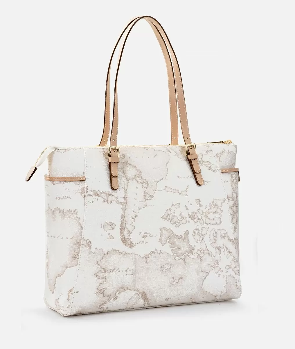 Alviero martini 1a classe Geo White tote bag grande Promozione