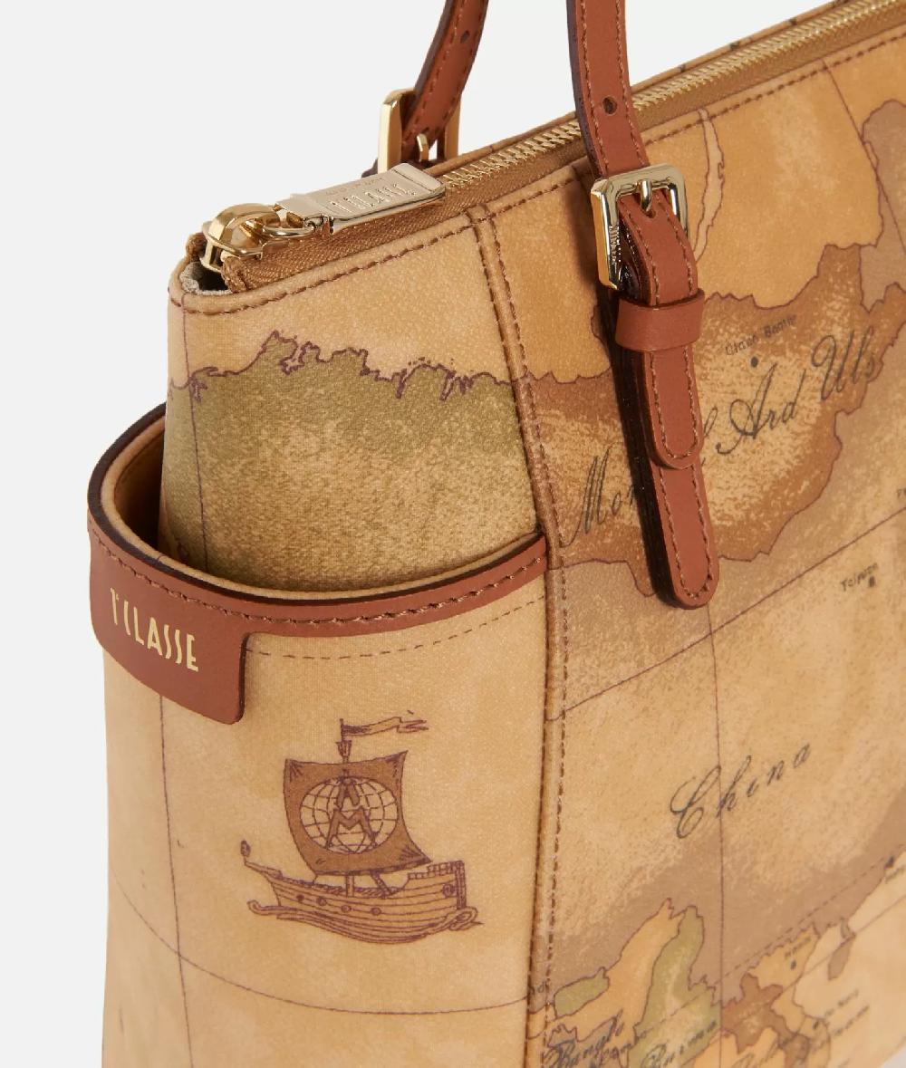 Alviero martini 1a classe Geo Classic Shopping bag con fibbie Spedizione Gratuita