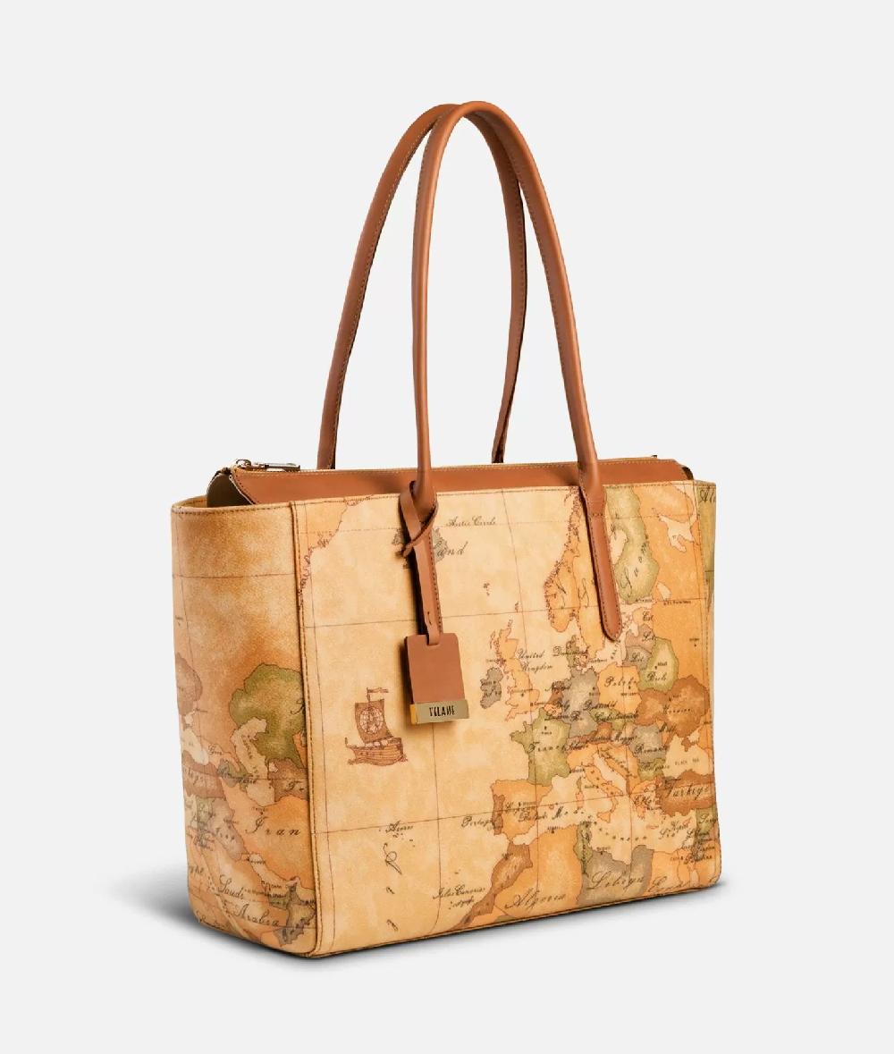 Alviero martini 1a classe Geo Classic Borsa shopping grande Pezzi Unici
