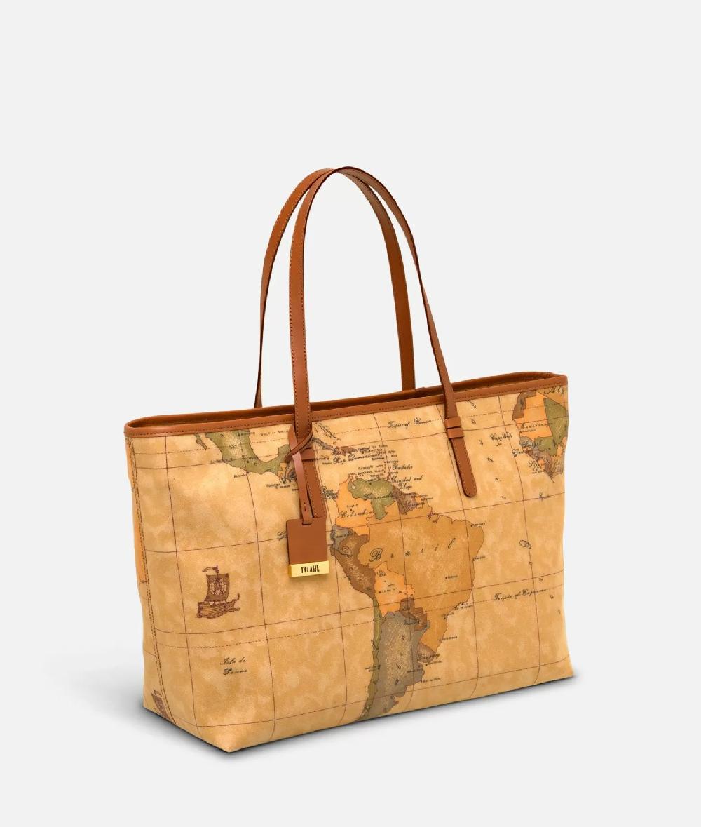 Alviero martini 1a classe Geo Classic Borsa shopping maxi con zip Negozi Online